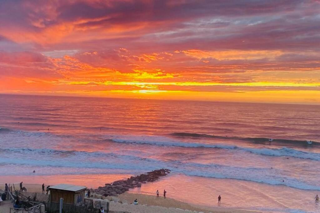 1ère ligne, Dernier étage, Vue à 180° sur l'océan, Lacanau, Plage centrale Esterno foto