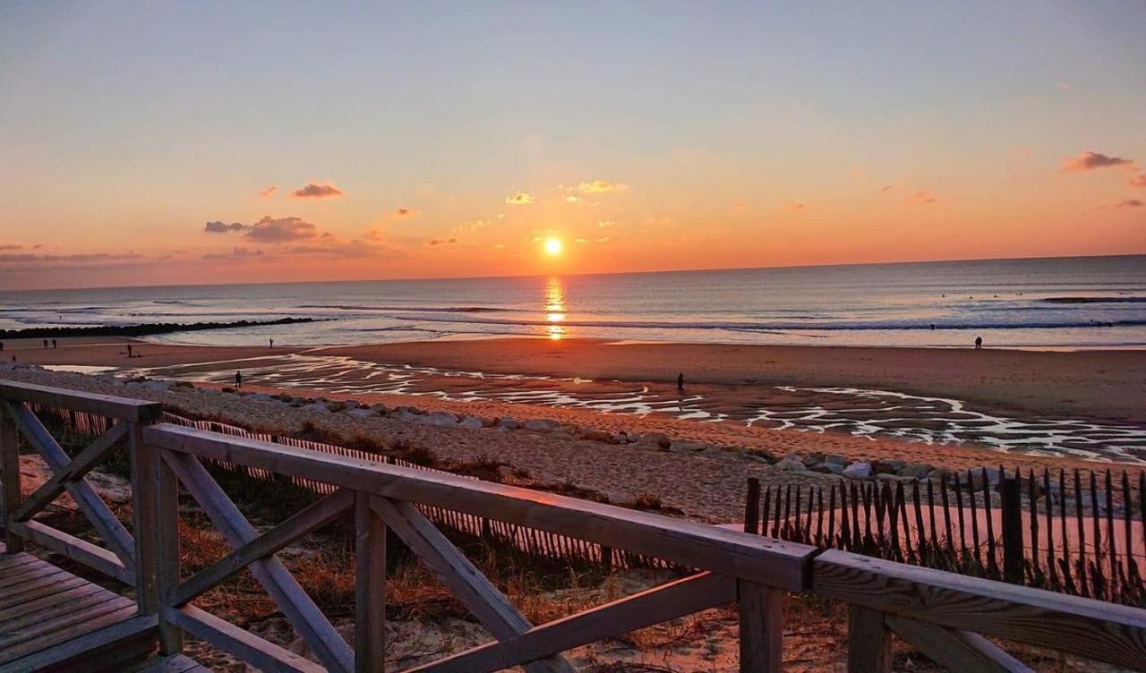 1ère ligne, Dernier étage, Vue à 180° sur l'océan, Lacanau, Plage centrale Esterno foto